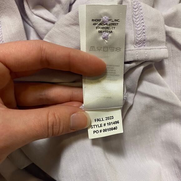 Rhône Cloud 9‎ Polo Men’s Size XL Pale Lavender - Picture 10 of 10